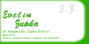 evelin zupka business card